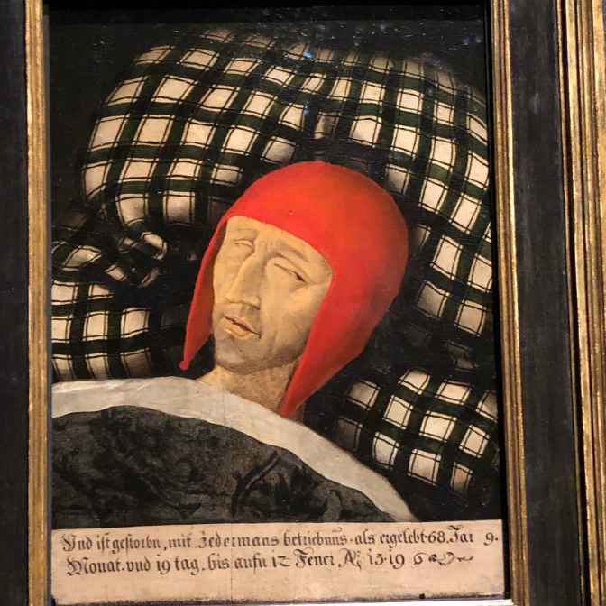 Deathbed portrait of Maximilian, painted some time after his death in 1519.